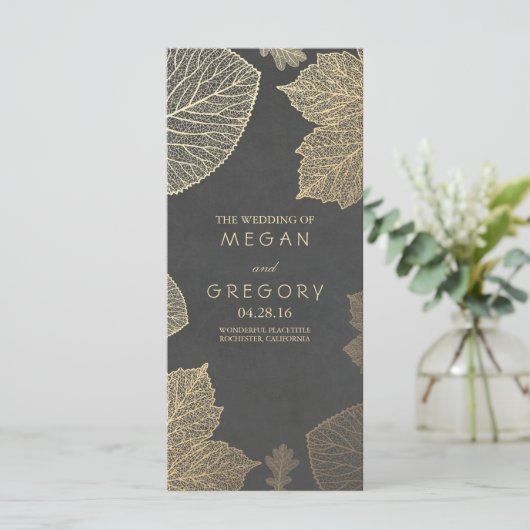 Automne Gold et Chalkboard Feuilles programmes de (Debout devant)