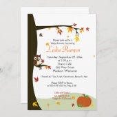 Automne Halloween 5x7 Baby shower Invitation (Devant / Derrière)
