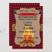 Automne heureux, vous ! Invitation de feu (Devant / Derrière)