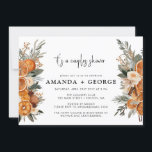 Automne hiver Couple douche invitation<br><div class="desc">Fête de douche en couple avec verdure d'agrumes et cannelle. Trouvez les produits correspondants dans notre boutique ou contactez-nous.</div>