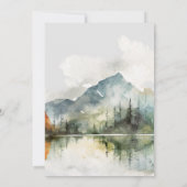 automne hiver rustique faire-part de mariage de mo (Dos)