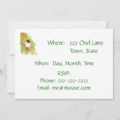 Automne, Invitation de réunion de famille, Nature, (Dos)