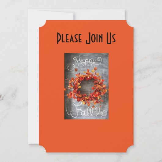 AUTOMNE INVITATION VACANCES POUR TOUS LES ÉVÉNEMEN (Devant)