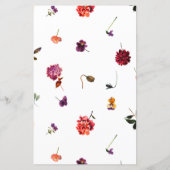 Automne Jardin d'été Burange Orange Menu Mariage (Dos)