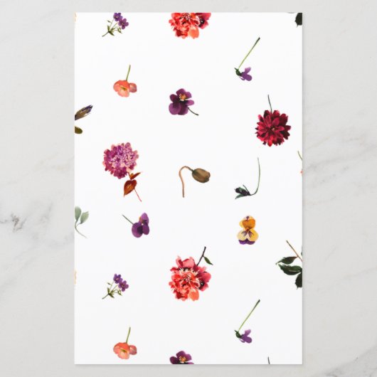 Automne Jardin d'été Burange Orange Menu Mariage (Dos)