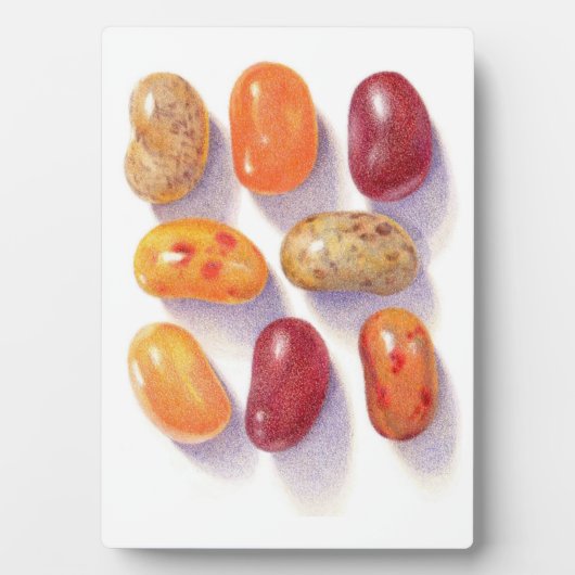 AUTOMNE JELLY BEANS 5x7 Plaque avec Easel (Devant)