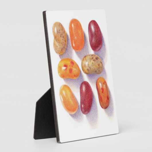 AUTOMNE JELLY BEANS 5x7 Plaque avec Easel (Côté)