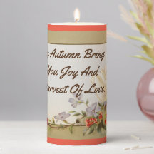 Automne Joie Pillar Bougie