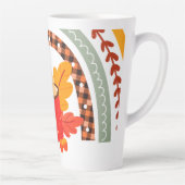 Automne laisse Latte Mug Mug Mug (Droite)