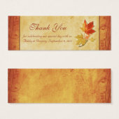 Automne laisse Mariage Merci Favoriser les étiquet (Devant & derrière)