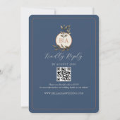 Automne laisse Rustique Faire-part de mariage en t (Dos)