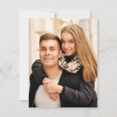 Automne Laurel Wreath Save the Date with Photo (Dos)
