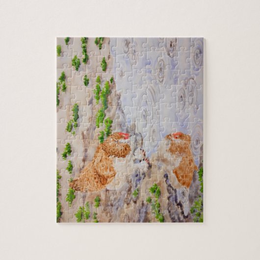 Automne le Puzzle de poulet 8" x 10" (Vertical)