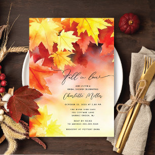 Automne Leaf Bridal Shower Invitation