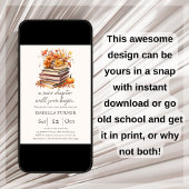 Automne Livre Thème Baby shower Invitation