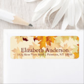 Automne Maple Feuille Fêtes des mariées Étiquettes (En situation)