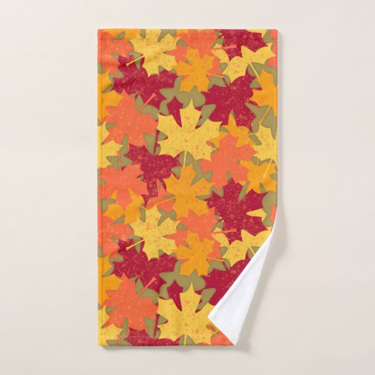 Automne Maple Feuille Motif  (Serviette à main)