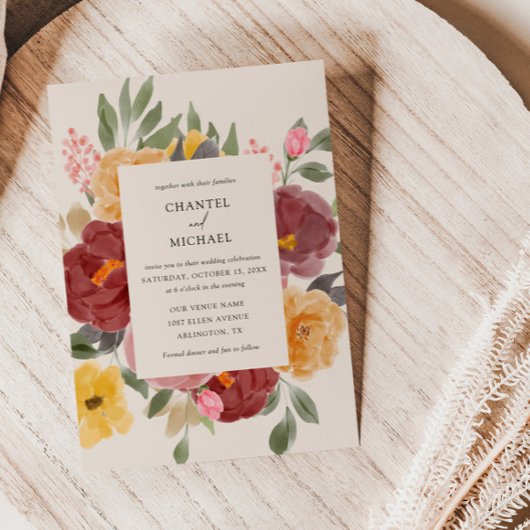 Automne Mariage | Invitation