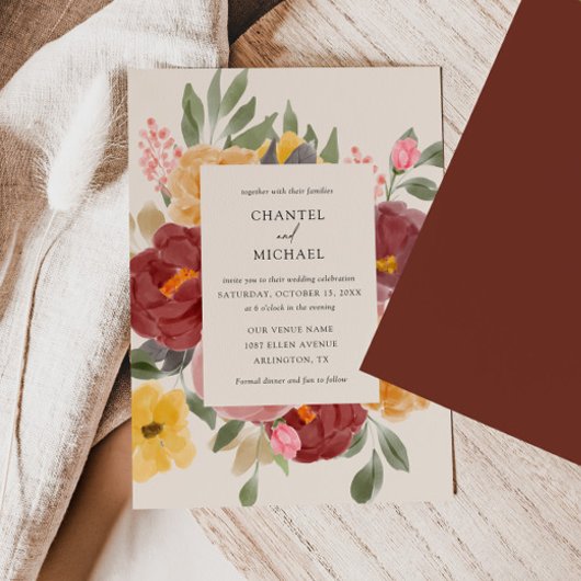 Automne Mariage | Invitation