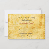 automne mariage marron rsvp standard 3,5 x 5 (Dos)