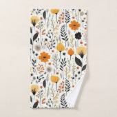 Automne Moderne Boho Automne Botanique Floral (Serviette à main)