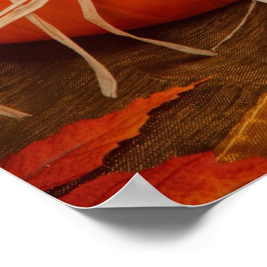 Automne Moisson Automne Sunflower Poster Citrouill (Coin)