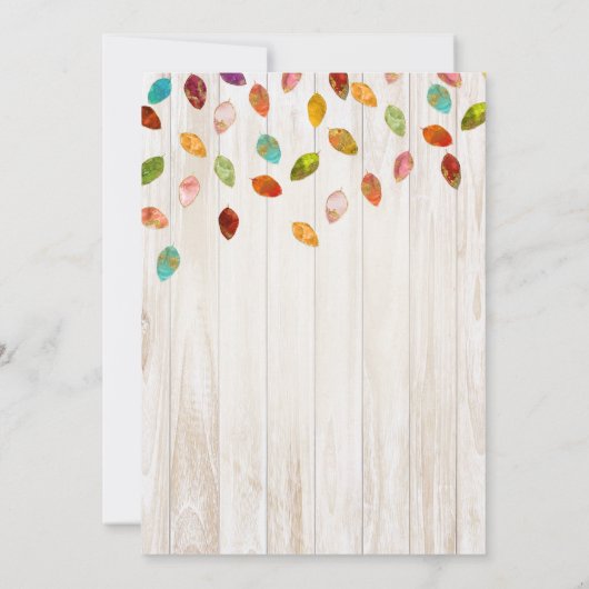 Automne Moisson Festival Festival Invitation (Dos)