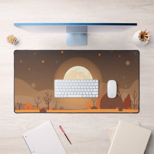 Automne Moon Desk Mat - Paysage d'automne conforta (Bureau 1)