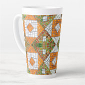 AUTOMNE MOSAIC Tall Latte Mug (Angle gauche)