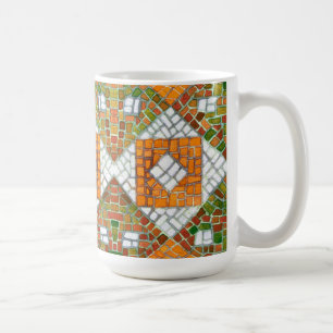 AUTOMNE MOSAIC Tall White Mug