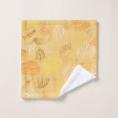 Automne, Motif de feuilles 4 (Gant de toilette)