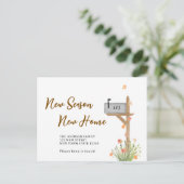 Automne Nouvelle saison Nouvelle maison Faire-part (Debout devant)