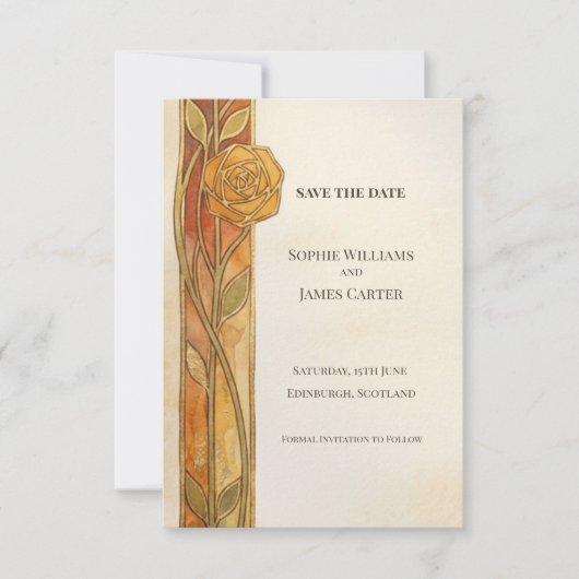 Automne Or Nouveau Save The Date (Devant)