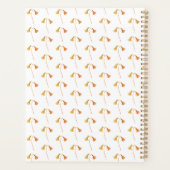 Automne Orange Aquarelle Fleurs sauvages botanique (Dos)