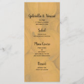 Automne Orange Citrouille Menu Mariage (Devant)