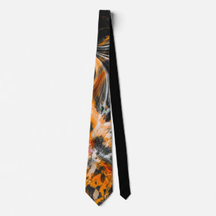 Automne Orange et Cravate noir