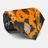 Automne Orange et Cravate noir (Roulé)