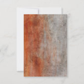 Automne Orange Grey Aquarelle Mariage simple RSVP (Dos)