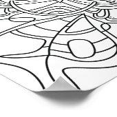 Automne paisible : Affiche de coloriage de feuilla (Coin)