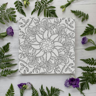 Automne paisible : Carte de coloration de forêt