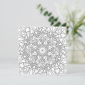 Automne paisible : Carte de coloriage du feuillage (Debout devant)