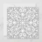 Automne paisible : Carte de coloriage magique Hall (Devant)