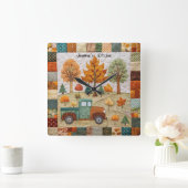Automne Pays Russe Pickup Truck Wall Horloge (Maison)