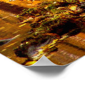 Automne Paysage Forêt Photo Nature Poster (Coin)