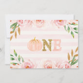 Automne Petit Citrouille Citrouille Invitation d'a (Dos)