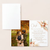 Automne Photo Elopement Faire-part Invitation (Affichage)