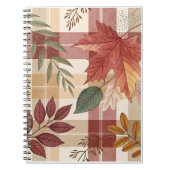 Automne Plaid & Feuille | Carnet photo Spiral conf (Devant)