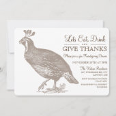 Automne Potluck Friendsgiving Invitation (Devant)