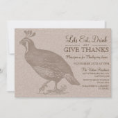 Automne Potluck Thanksgiving Invitation (Devant)