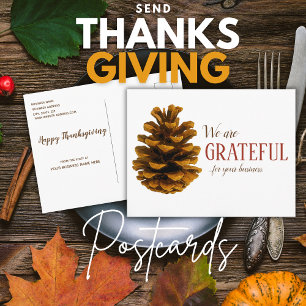 Automne Professionnel Merci Cartes - Pinecone